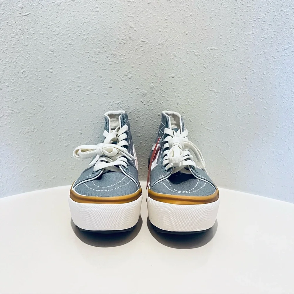Vans SK-8 Hi Top Tapered Stacked Platform Blue Unisex Sneakers/Sz:W:5/M:3.5/NWT - Picture 8 of 16